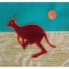 Pattern for book page -  kangaroo