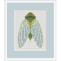 Cicada cross stitch kit