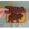 An applique pattern for a wombat